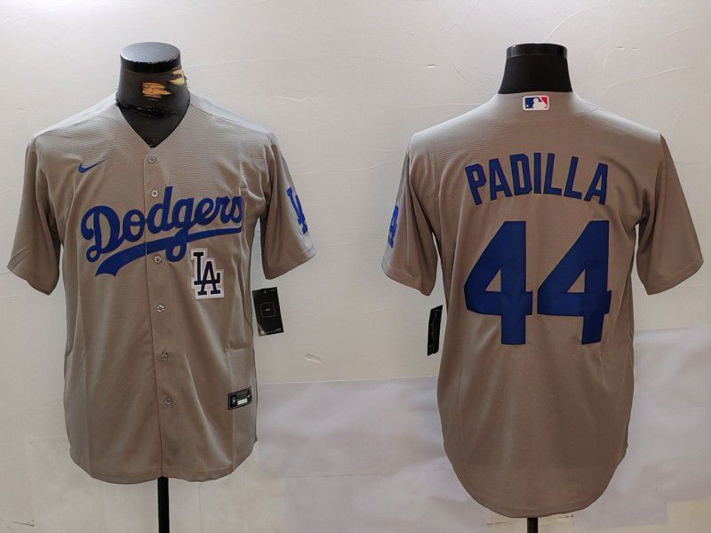 Men Los Angeles Dodgers 44 Padilla Grey Game 2024 Nike MLB Jersey style 6